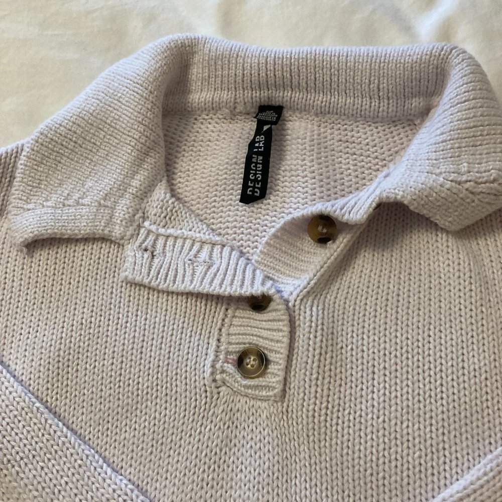 Design Lab cropped over size sweater